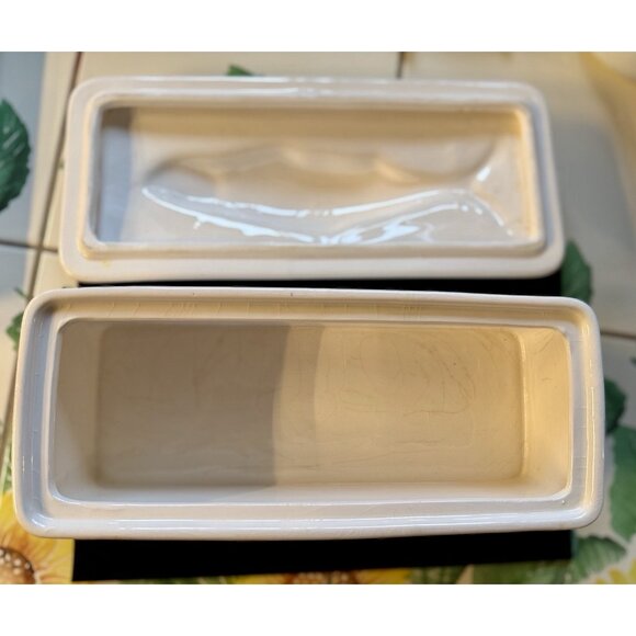 Villeroy & Boch Fish Cooker Canister Rectangle Lidded Container Green Fish - Picture 11 of 16